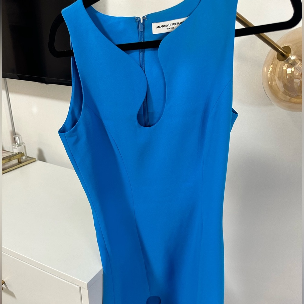 Blue Amanda Uprichard puzzle dress - worn once!!! Size small!